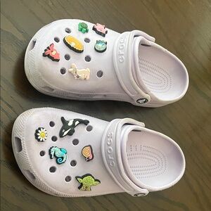 CROCS' Lavender Clogs Jibbitz Included